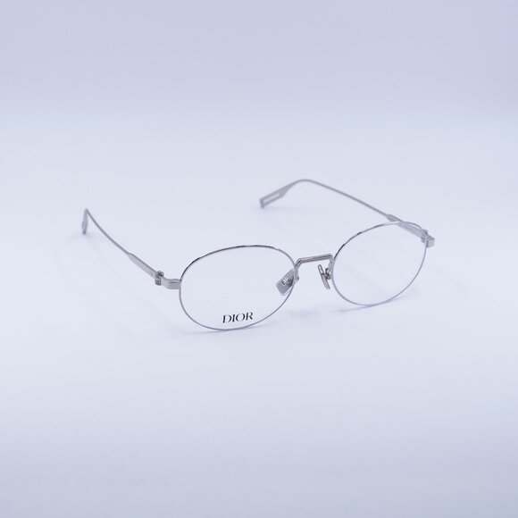 Dior NEODIORO R2U F000 Oval Eyeglasses 52mm - Shiny Palladium - Picture 1 of 10